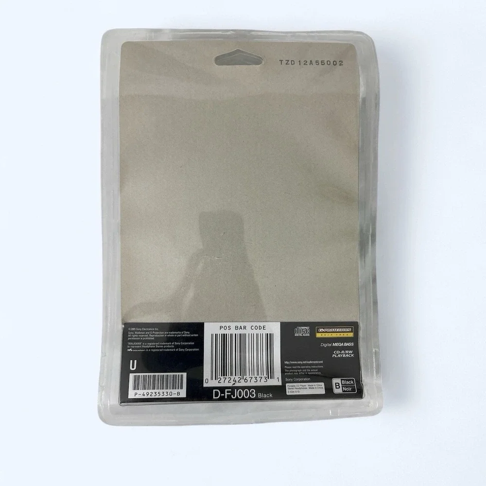 Brand New Sealed Sony D-FJ003 Black color CD Walkman PACKAGE‎ DAMAGE